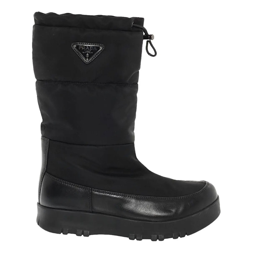 Prada Black Snow Boots EU 41.5 US Size 11.5 Women’s